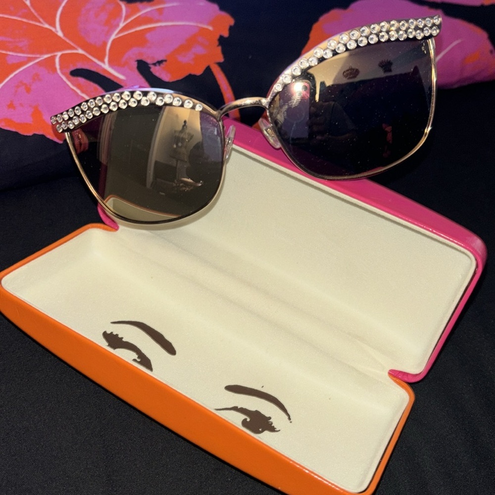 🎈FINAL MARKDOWN 🎈Kate Spade Leandra Cat Eye Mirrored Sunglasses - Picture 3 of 6